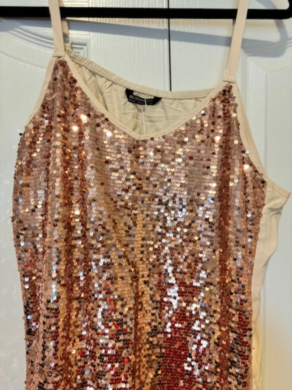 BloomChic Sequin Patchwork Adjustable Straps Cami Top 14 - 16 /1X - Picture 3 of 3